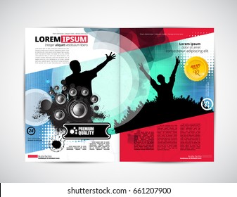 Music magazine layout