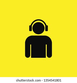 music man icon vector