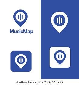 Music Map Logo Design Idea - Musical Spot 
