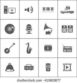 Music & Media Icon Sets