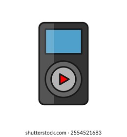 Music Media MP3 Player icon on the Retro style