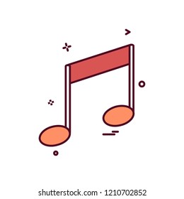 music media sound icon vector design