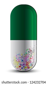 Music as medicine drug, vector