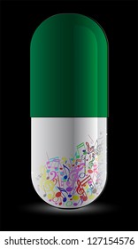 Music as medicine drug, vector