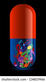 Music as medicine drug, vector