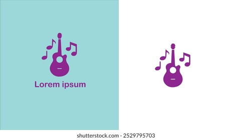  Music Melody Harmony Tunes unique logo design illustration