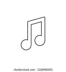 music, melody, note icon. Simple thin line, outline vector of universal icons for UI and UX, website or mobile application