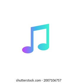 music, melody, note icon. Vector illustration for graphic design, Web, UI, app
