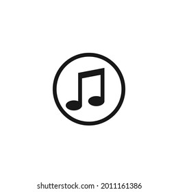 music, melody, note icon. Vector illustration for graphic design, Web, UI, app