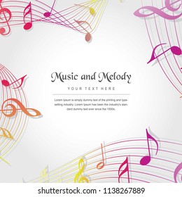 Music and Melody Vector Background