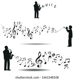  Music melody vector file