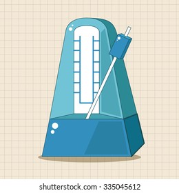 music Metronome theme elements vector,eps