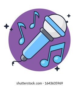 Music Mic Karaoke Isolated Vector
