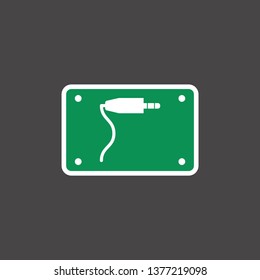 Music midi plug icon