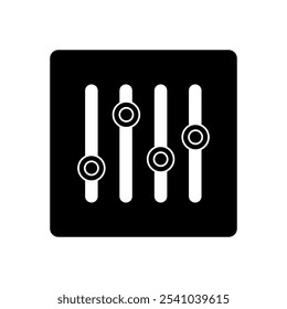 Mixer de música ilustrado no fundo branco