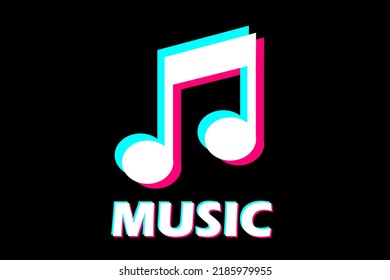 Music. Modern background in the style of the social network. Digital background. Stream cover. Social media concept. Vector illustration. EPS10