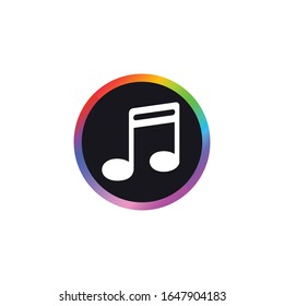 Música - Icono de botón moderno