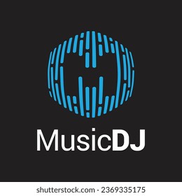 Music modern logo design vector