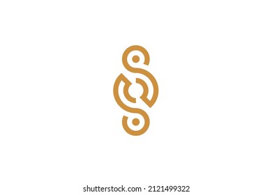 Music Monoline Symbol Logo Vector