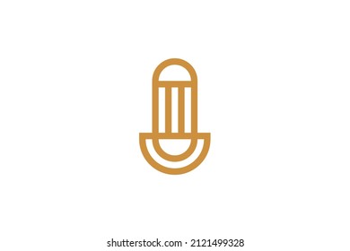 Vector del logotipo del símbolo de la Monolina de la música