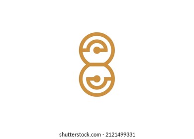Music Monoline Symbol Logo Vector