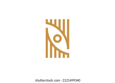 Musik-Monoline-Symbol-Logo-Vektor