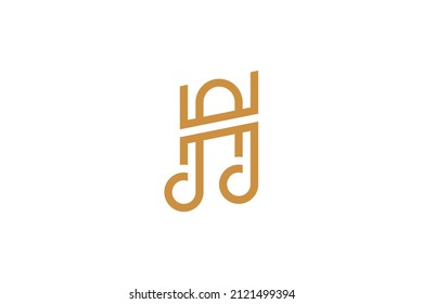 Musik-Monoline-Symbol-Logo-Vektor