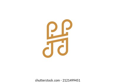 Music Monoline Symbol Logo Vector