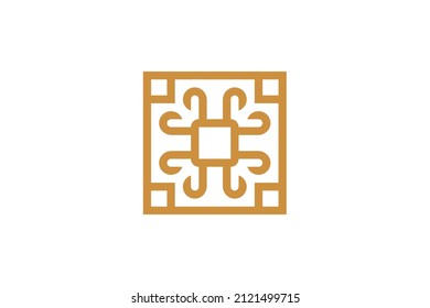 Musik-Monoline-Symbol-Logo-Vektor