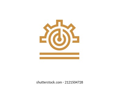Music Monoline Symbol Logo Vector