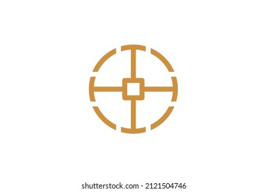 Music Monoline Symbol Logo Vector