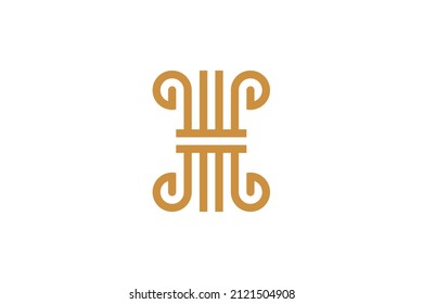 Music Monoline Symbol Logo Vector