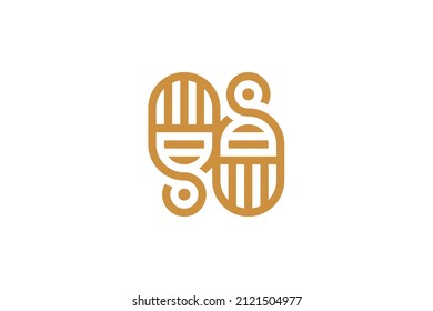 Vector del logotipo del símbolo de la Monolina de la música