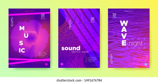 Music Motion. Glitch Nightclub Party. Dance Beat. Pink Abstract Wave. Purple Music Festival. Dj Disco Party. Dance Event. Blue Abstract Banner. Music Motion.