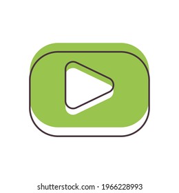 Music and movie play button
