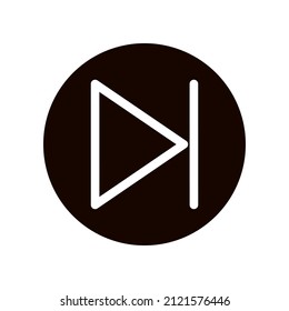 music multimedia icon set using dark color style