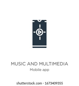 Music and multimedia icon vector. Trendy flat music and multimedia icon from mobile app collection isolated on white background. Vector illustration can be used for web and mobile graphic design, 