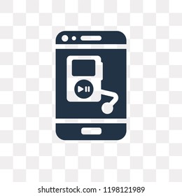 Music and multimedia vector icon isolated on transparent background, Music and multimedia transparency concept can be used web and mobile