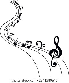 Music. Musical notes. vector graphics