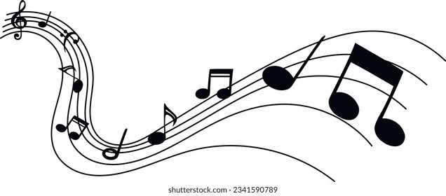 Music. Musical notes. vector graphics
