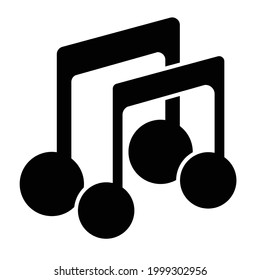 
music notation icon vector illustration