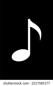 Music Notation Illustration for Icon, Symbol, Art Illustration, Apps, Website, Logo or Graphic Design Element. Vector Illustration