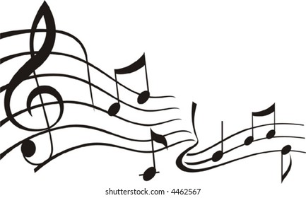 Musical Staff Notes Stock Vector (Royalty Free) 549539245