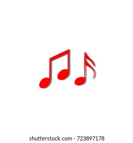 Music note. 3D icon