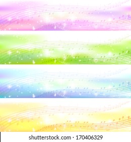 Music note background