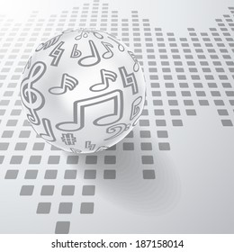 music note background 