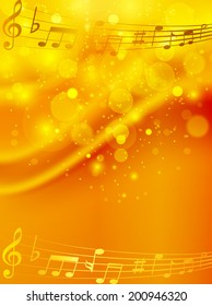 Music note background