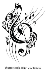 Music note background
