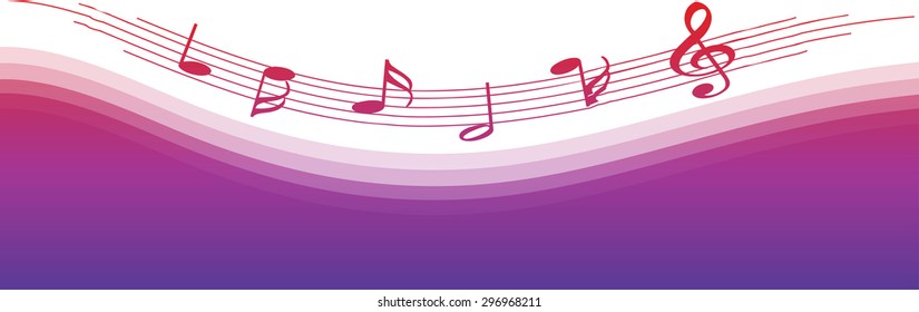 music note with background
