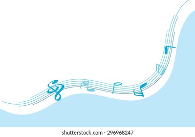 music note with background
